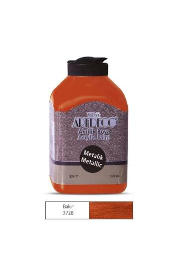 071l-3728 Akrilik Boya 500 Ml. Metalik Bakır