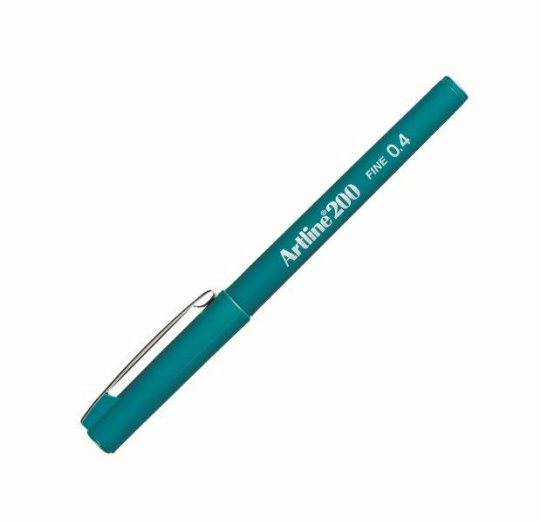 200N Fine Writing Pen Dark Green