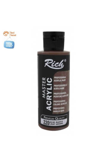 Açık Kahve Boya Akrilik 120cc Master N220 Yoğun Pigment ve Üstüm Kapatıcılık