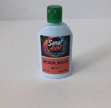 Akrilik Boya 100 ml Bebek Mavi