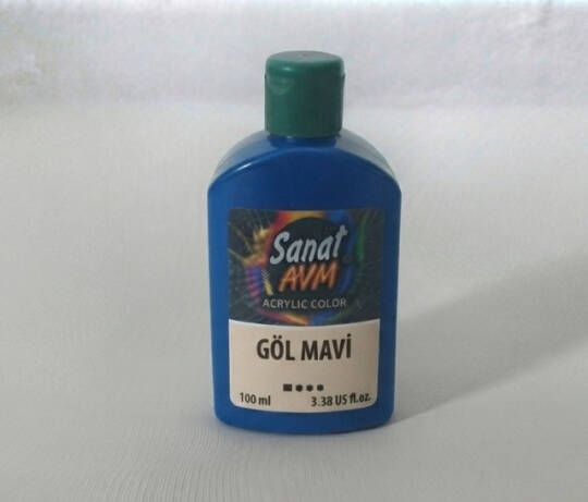 Akrilik Boya 100 ml Göl Mavi