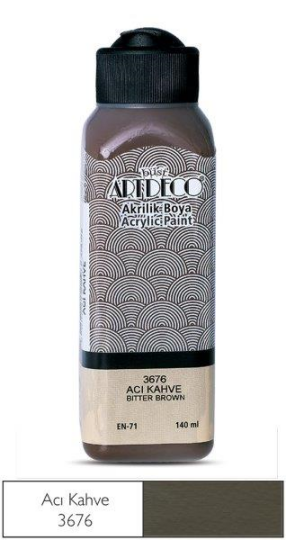 Akrilik Boya 140 ml Acı Kahve 3676
