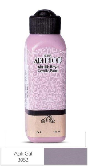 Akrilik Boya 140 ml Açık Gül 3052