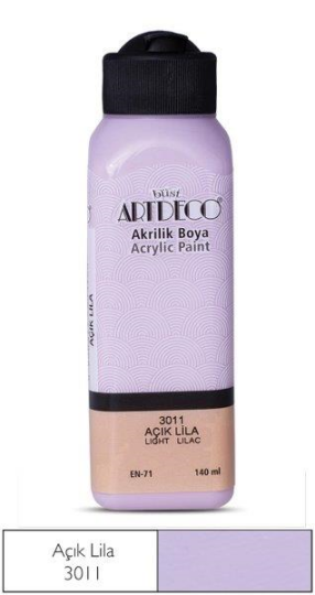 Akrilik Boya 140 ml Açık Lila 3011