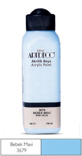 Akrilik Boya 140 ml Bebek Mavi 3679