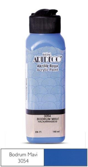 Akrilik Boya 140 ml Bodrum Mavi 3054
