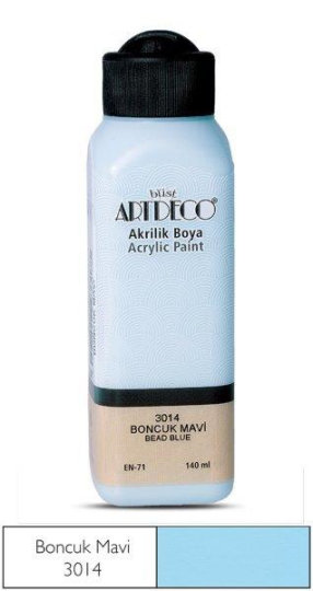 Akrilik Boya 140 ml Boncuk Mavi 3014