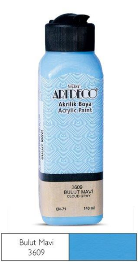 Akrilik Boya 140 ml Bulut Mavi 3609