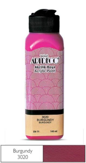 Akrilik Boya 140 ml Burgundy 3020
