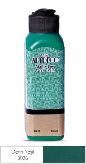 Akrilik Boya 140 ml Derin Yeşil 3026