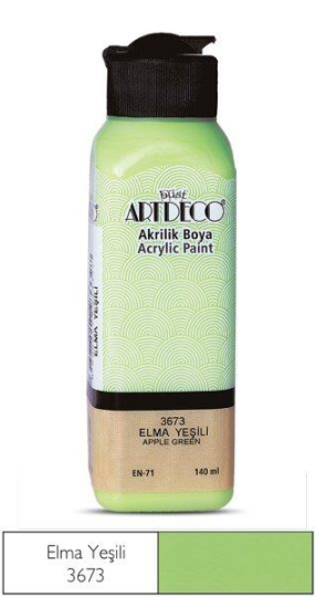 Akrilik Boya 140 ml Elma Yeşili 3673
