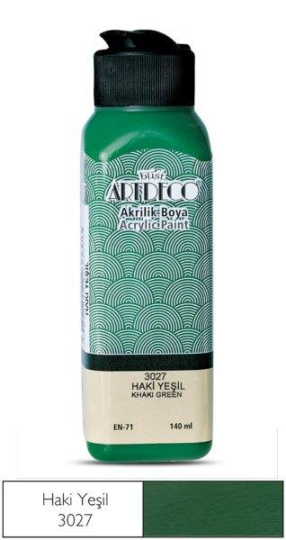 Akrilik Boya 140 ml Haki Yeşil 3027