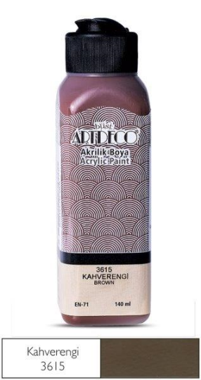 Akrilik Boya 140 ml Kahverengi 3615