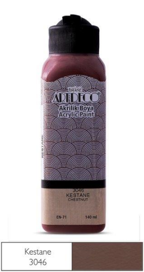 Akrilik Boya 140 ml Kestane 3046