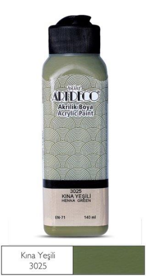 Akrilik Boya 140 ml Kına Yeşili 3025