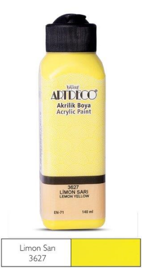 Akrilik Boya 140 ml Limon Sarı 3627