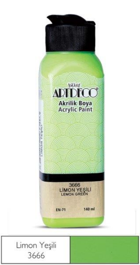 Akrilik Boya 140 ml Limon Yeşili 3666