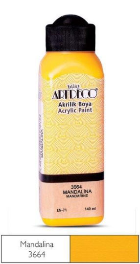Akrilik Boya 140 ml Mandalina 3664