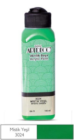 Akrilik Boya 140 ml Mistik Yeşil 3024