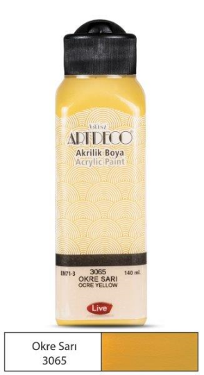 Akrilik Boya 140 ml Okre Sarı 3065