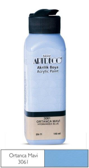 Akrilik Boya 140 ml Ortanca Mavi 3061