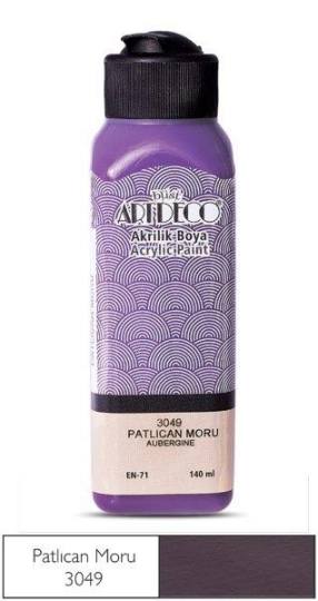 Akrilik Boya 140 ml Patlıcan Moru 3049
