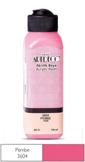 Akrilik Boya 140 ml Pembe 3604