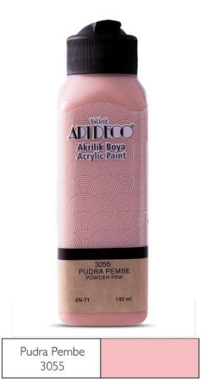Akrilik Boya 140 ml Pudra Pembe 3055