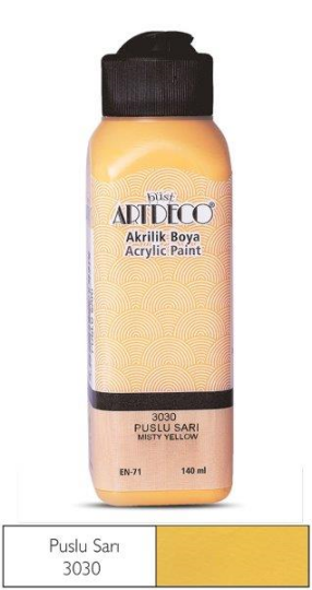 Akrilik Boya 140 ml Puslu Sarı 3030