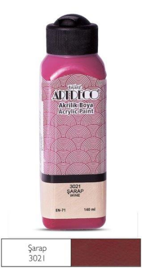 Akrilik Boya 140 ml Şarap 3021