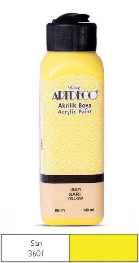 Akrilik Boya 140 ml Sarı 3601