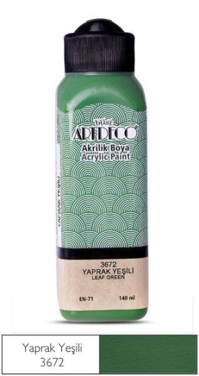Akrilik Boya 140 ml Yaprak Yeşili 3672