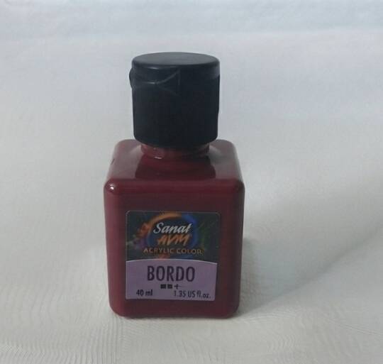 Akrilik Boya 40 ml Bordo