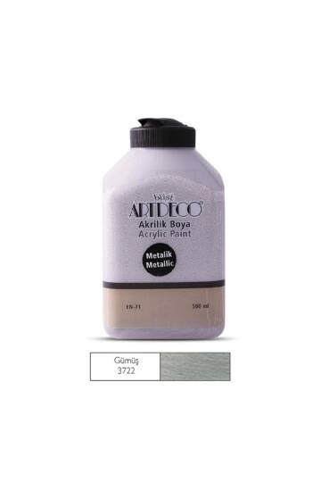 Akrilik Boya 500 Ml. Gümüş