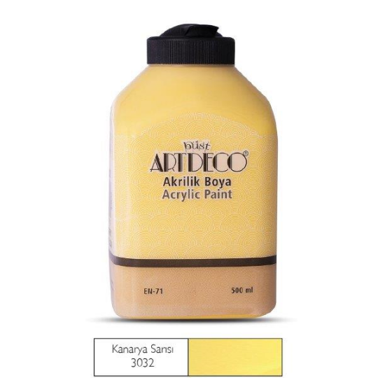 Akrilik Boya 500 ml Kanarya Sarısı 3032