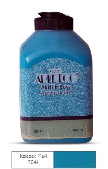 Akrilik Boya 500 ml Kelebek Mavi 3044
