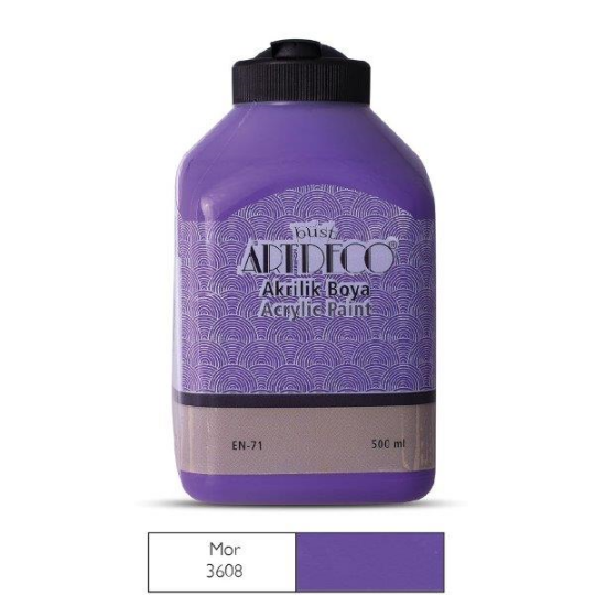 Akrilik Boya 500 ml Mor 3608