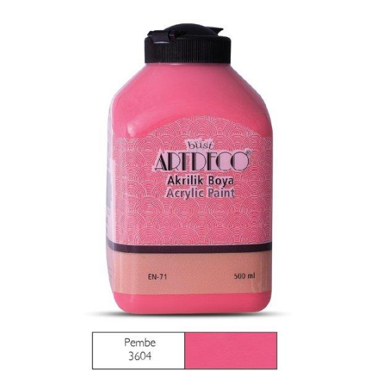 Akrilik Boya 500 ml Pembe 3604