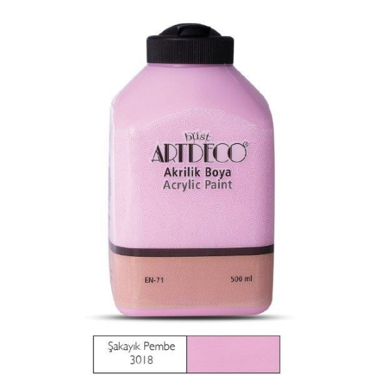 Akrilik Boya 500 ml Şakayık Pembe 3018