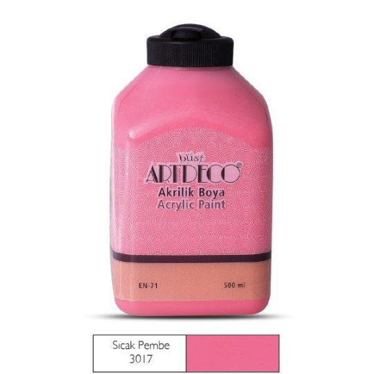 Akrilik Boya 500 ml Sıcak Pembe 3017