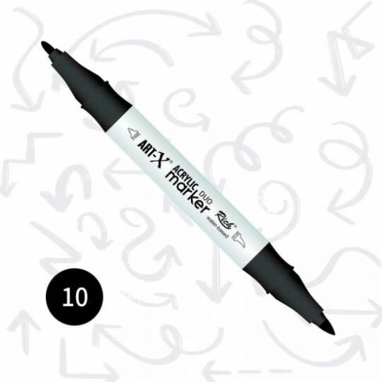 Art-X Çift Uçlu Akrilik Marker Kalem 10