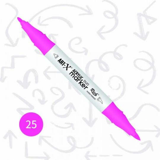 Art-X Çift Uçlu Akrilik Marker Kalem 25