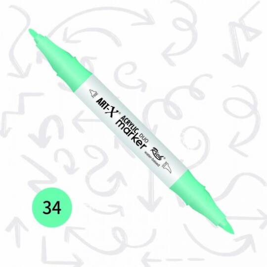Art-X Çift Uçlu Akrilik Marker Kalem 34