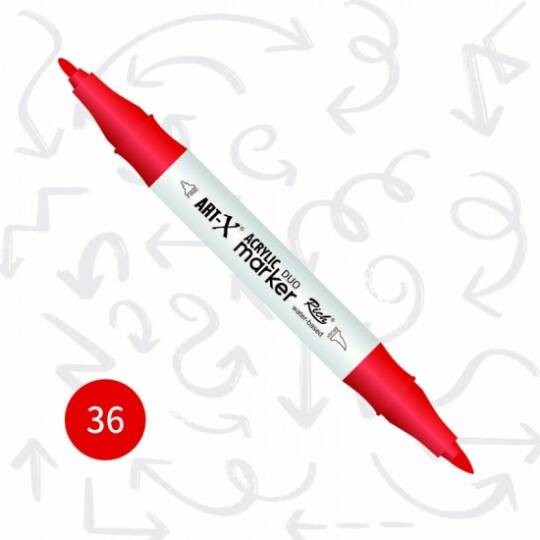 Art-X Çift Uçlu Akrilik Marker Kalem 36