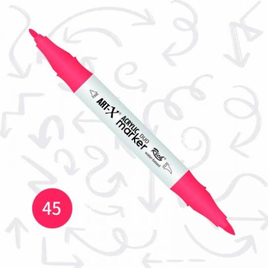 Art-X Çift Uçlu Akrilik Marker Kalem 45