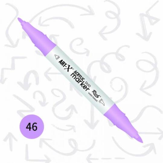 Art-X Çift Uçlu Akrilik Marker Kalem 46