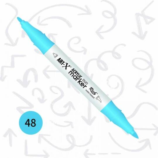 Art-X Çift Uçlu Akrilik Marker Kalem 48