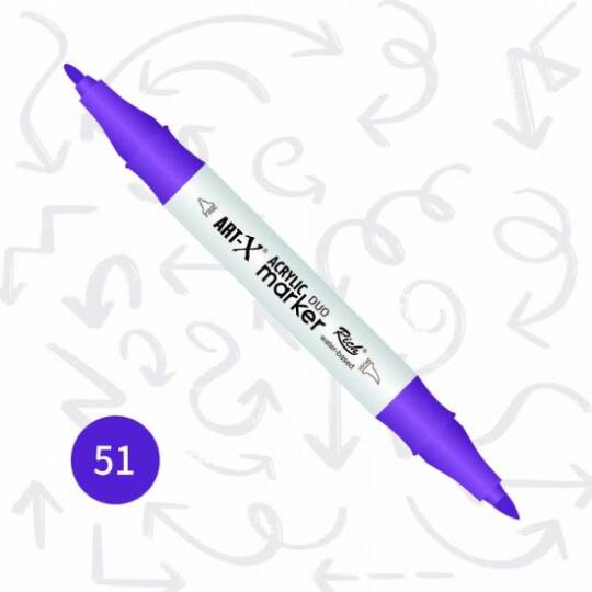 Art-X Çift Uçlu Akrilik Marker Kalem 51