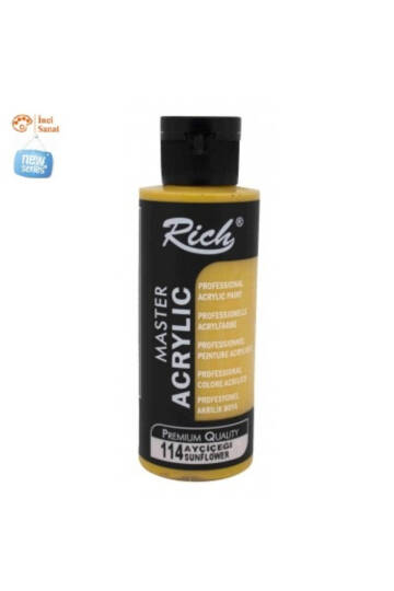 Ayçiçeği Boya Akrilik 120cc Master N114 Yoğun Pigment ve Üstüm Kapatıcılık