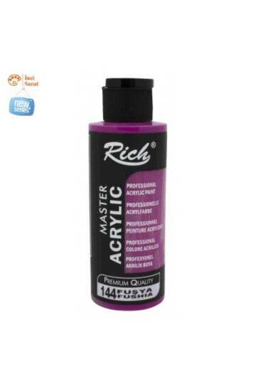 Fuşya Boya Akrilik 120cc Master N144 Yoğun Pigment ve Üstüm Kapatıcılık